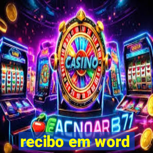 recibo em word